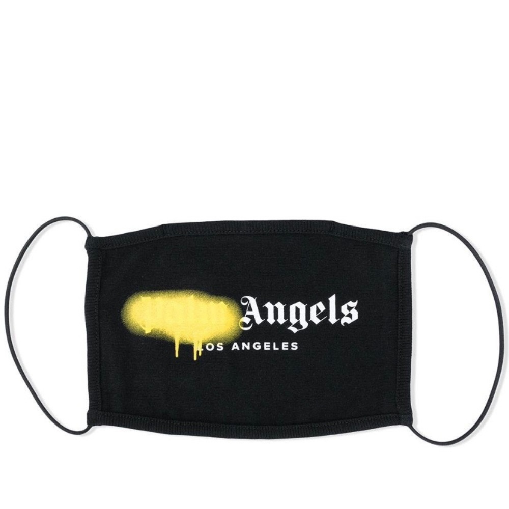 PALM ANGELS LOS ANGELES SPRAY LOGO FACE MASK NEW
